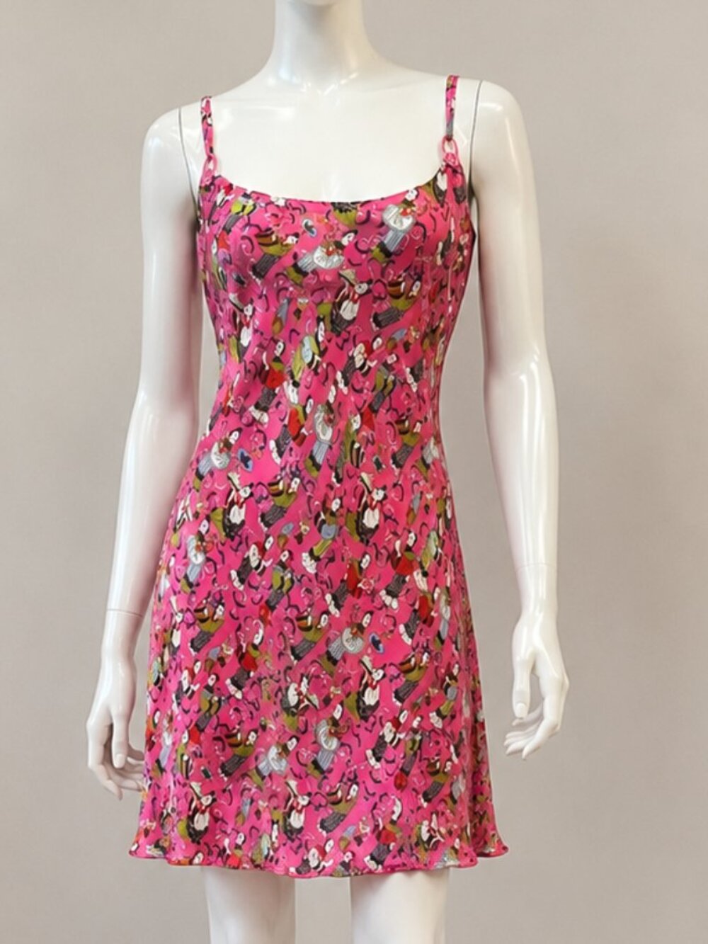 Josie Natori Womens pink Geisha Print Pajama dress  Size Small